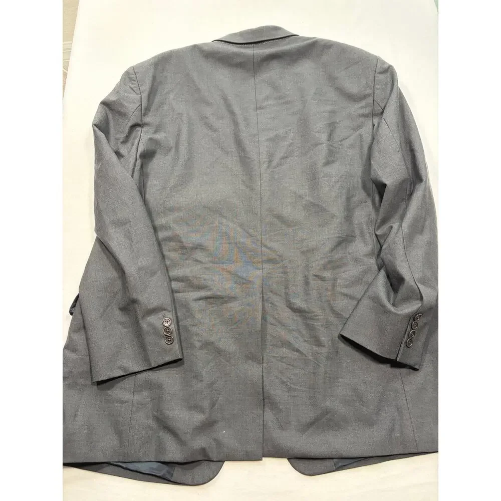 Brooks Brothers 346 Mens Gray Wool Stretch Sport Coat Blazer 50L 3 Button